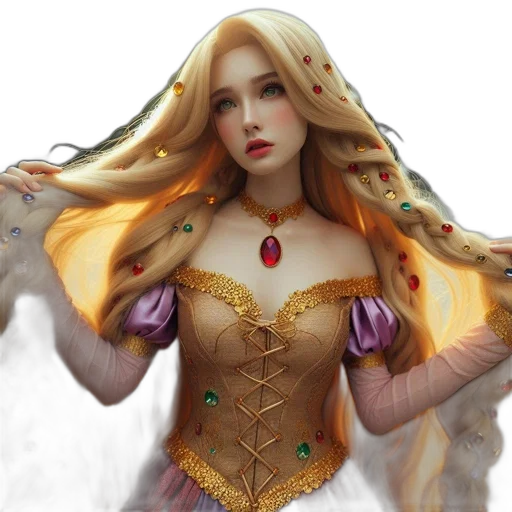 dress, fantasy art, concept art, 3d render transparent PNG cut-out