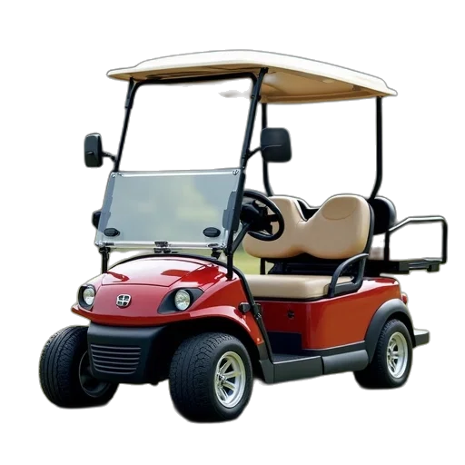 car, photorealistic, golf, has transparent PNG cut-out