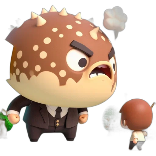 staff, creature, concept art, 3d render transparent PNG cut-out