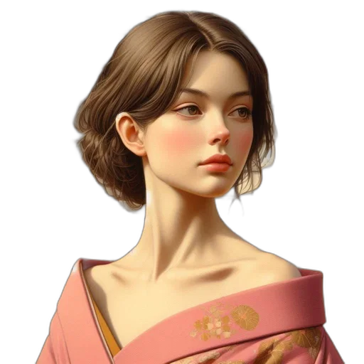 dress, jewelry, staff, crown transparent PNG cut-out