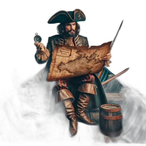 staff, jacket, weapon, fantasy art transparent PNG cut-out