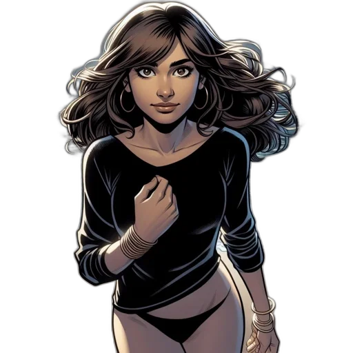 comic book art, concept art, cartoon, fantasy art transparent PNG cut-out