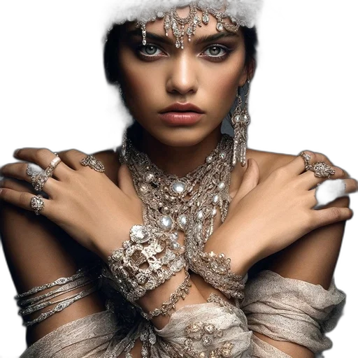 jewelry, crown, dress, photorealistic transparent PNG cut-out