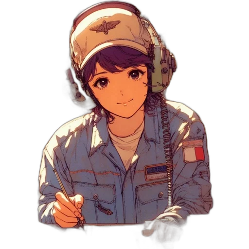 weapon, face, hat, jacket transparent PNG cut-out