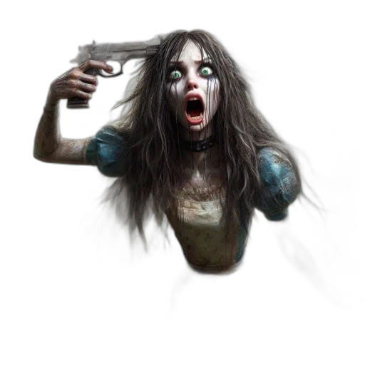 creature, weapon, staff, face transparent PNG cut-out