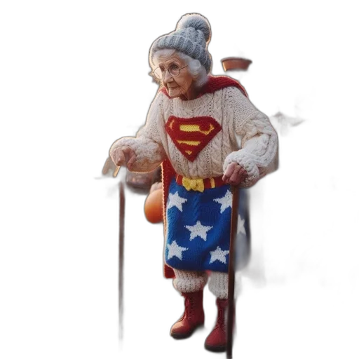 staff, 3d render, concept art, elderly transparent PNG cut-out
