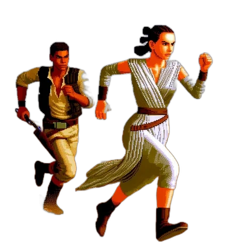 pixel art, concept art, comic book art, fantasy art transparent PNG cut-out