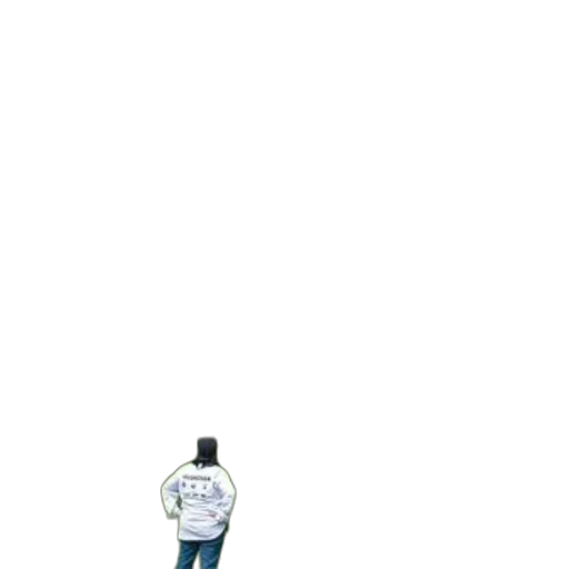 robot, jacket, staff, bottle transparent PNG cut-out