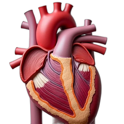 3d render, pathology, piece, shows transparent PNG cut-out