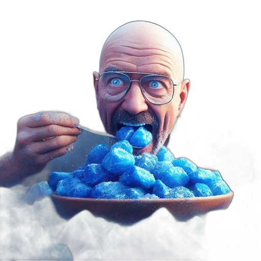 food, face, concept art, 3d render transparent PNG cut-out