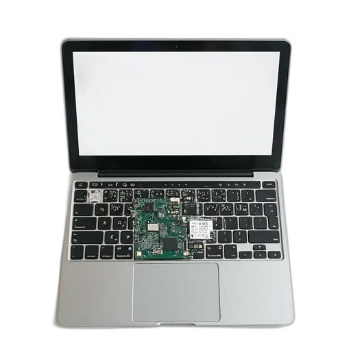 robot, laptop, screen, removed transparent PNG cut-out