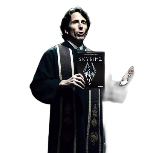 concept art, man, robe, preaches transparent PNG cut-out