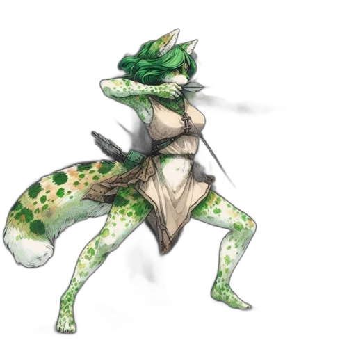 dragon, staff, creature, animal transparent PNG cut-out