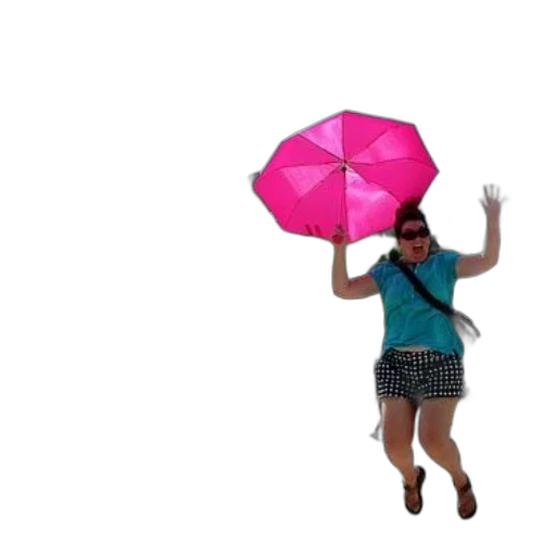 umbrella, dress, staff, 3d render transparent PNG cut-out