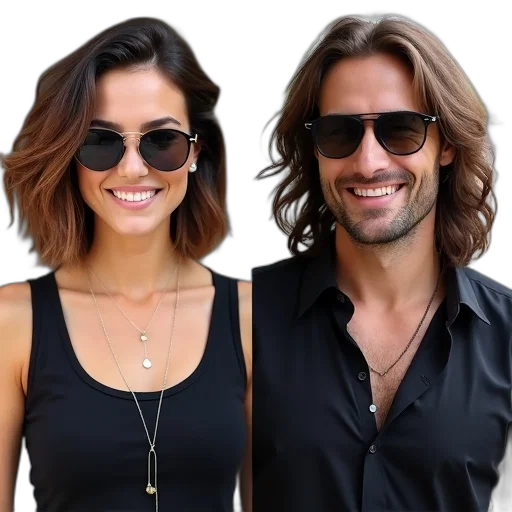 jewelry, photorealistic, side-by-side, comparison transparent PNG cut-out
