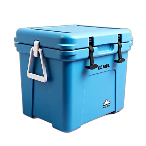furniture, 3d render, blue, cooler transparent PNG cut-out