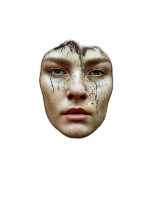 face, mask, creature, umbrella transparent PNG cut-out