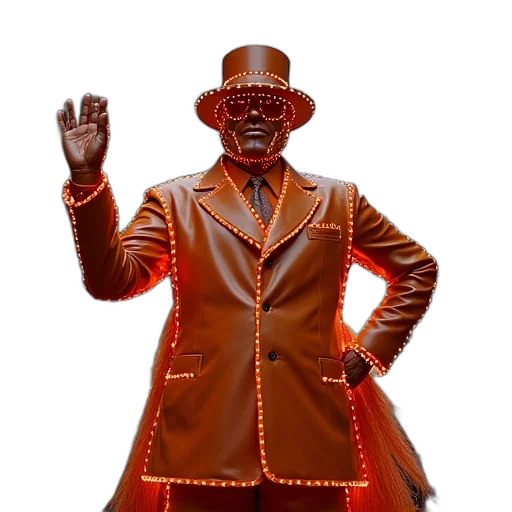 jacket, robot, staff, mask transparent PNG cut-out
