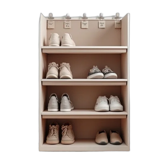 shoes, furniture, 3d render, photorealistic transparent PNG cut-out