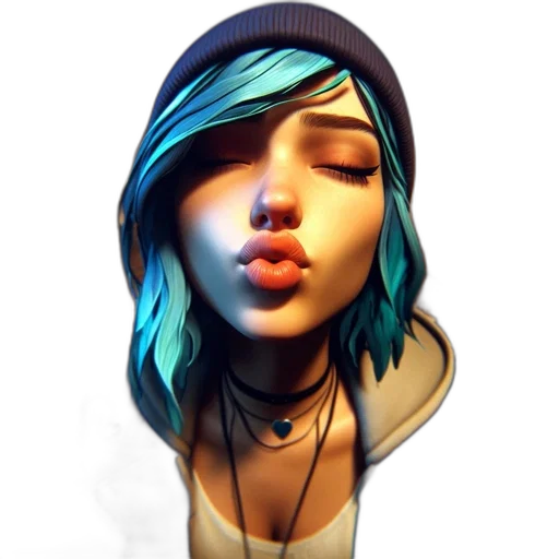 face, hat, photorealistic, fantasy art transparent PNG cut-out