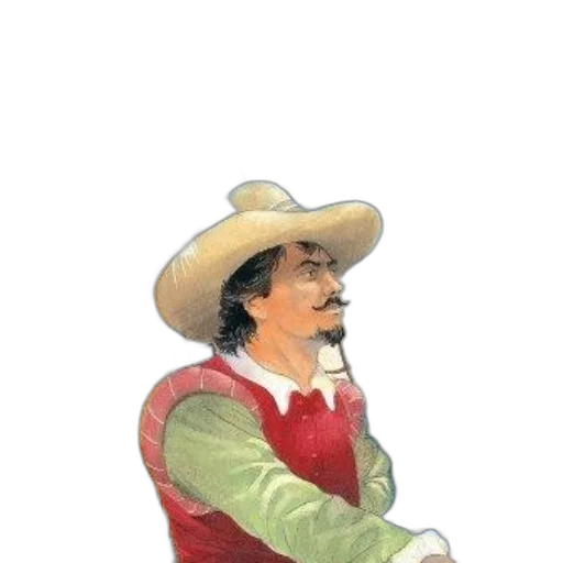 hat, staff, face, jacket transparent PNG cut-out