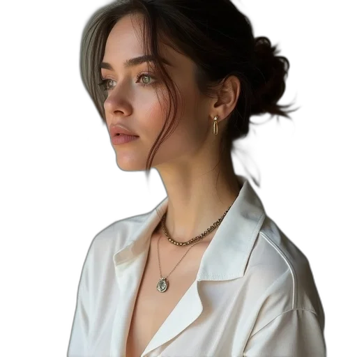 jewelry, jacket, staff, face transparent PNG cut-out