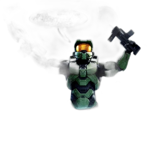 robot, weapon, staff, pixel art transparent PNG cut-out