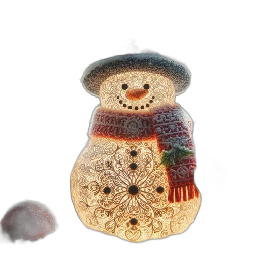 hat, 3d render, photorealistic, snow transparent PNG cut-out