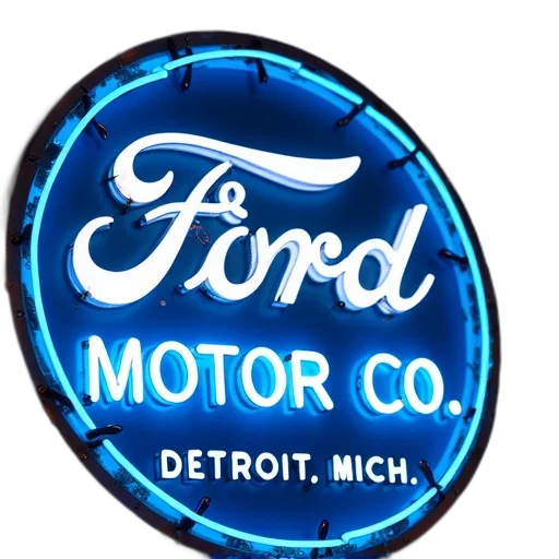 car, neon, sign, vintage transparent PNG cut-out