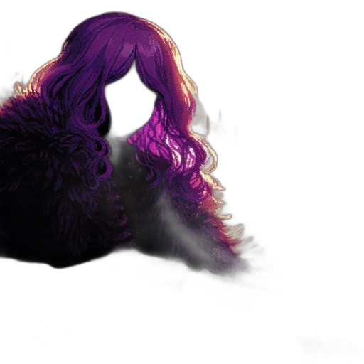 hair, crown, mask, creature transparent PNG cut-out