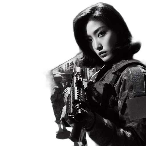 weapon, photorealistic, cyberpunk, concept art transparent PNG cut-out