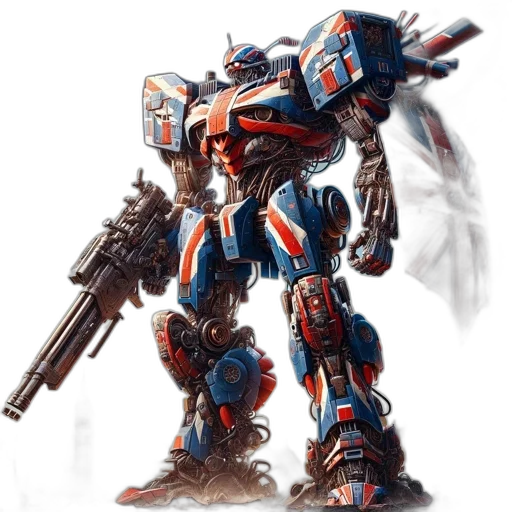 robot, weapon, concept art, fantasy art transparent PNG cut-out