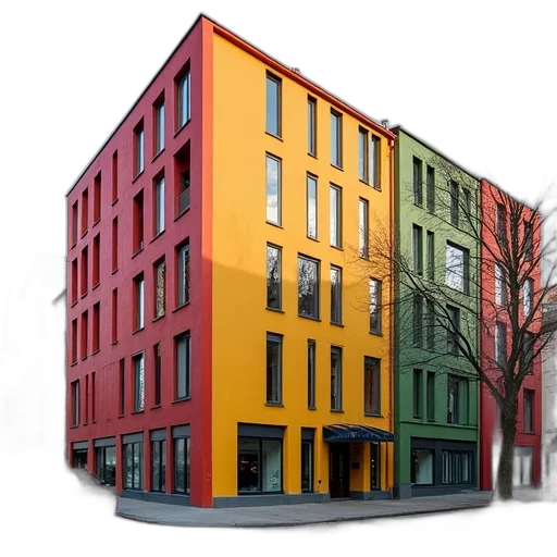 building, furniture, 3d render, photorealistic transparent PNG cut-out
