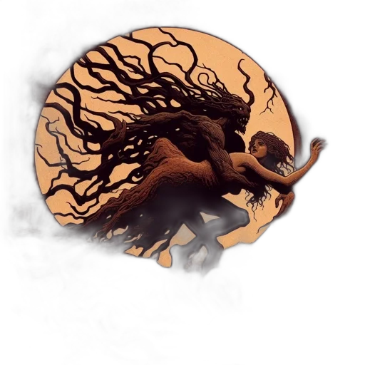 dragon, creature, hair, crown transparent PNG cut-out
