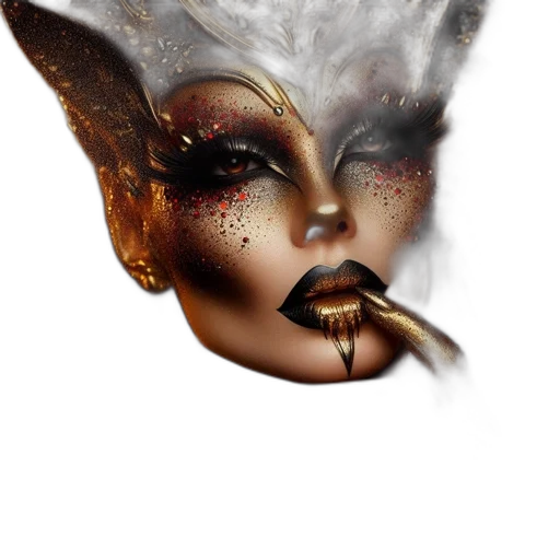 mask, face, crown, dragon transparent PNG cut-out