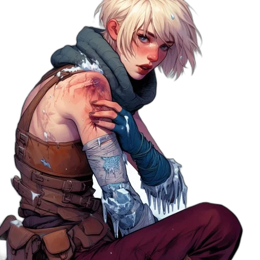 jacket, comic book art, concept art, cyberpunk transparent PNG cut-out
