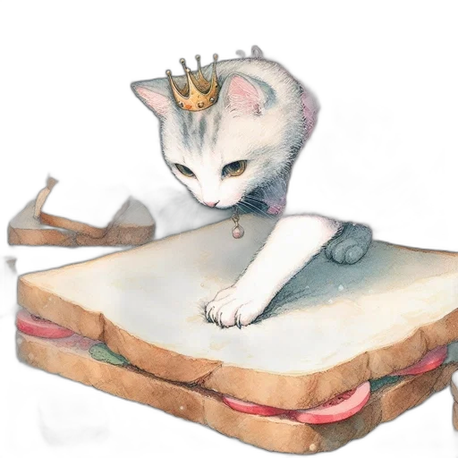 food, crown, animal, watercolor transparent PNG cut-out