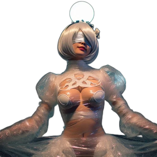 mask, robot, dress, jewelry transparent PNG cut-out