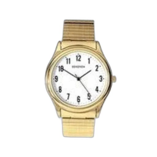 jewelry, gold-colored, watch, white transparent PNG cut-out