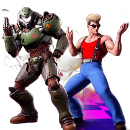 concept art, 3d render, pixel art, comic book art transparent PNG cut-out