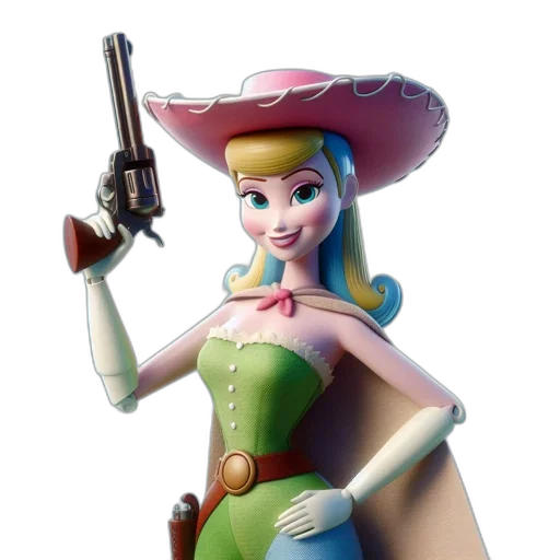 weapon, staff, hat, 3d render transparent PNG cut-out