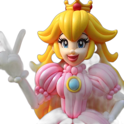 crown, 3d render, elaborate, balloon transparent PNG cut-out