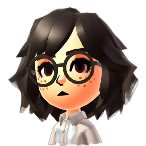 hair, staff, face, cartoon transparent PNG cut-out
