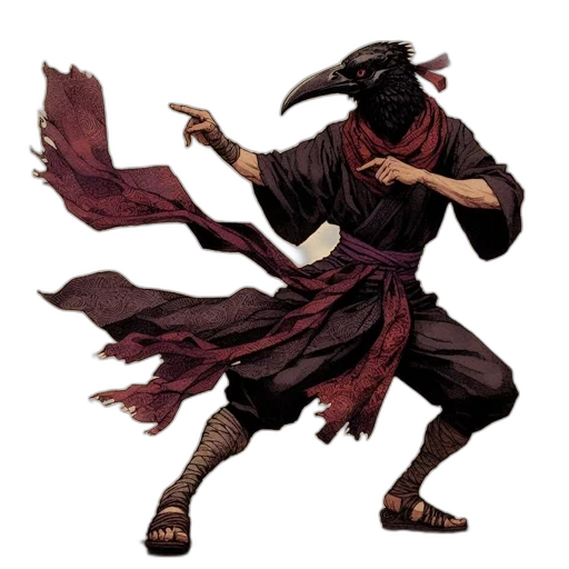 mask, dragon, staff, weapon transparent PNG cut-out