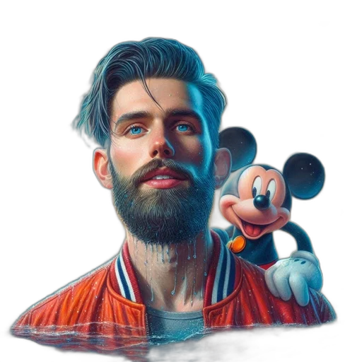 jacket, face, animal, cartoon transparent PNG cut-out