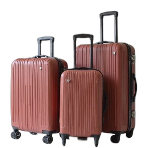 3d render, family, suitcase, covers transparent PNG cut-out