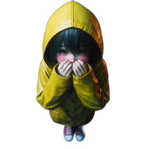 jacket, mask, face, umbrella transparent PNG cut-out