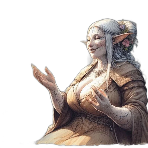 staff, fantasy art, concept art, woman transparent PNG cut-out