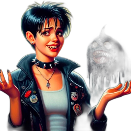 jacket, creature, face, robot transparent PNG cut-out