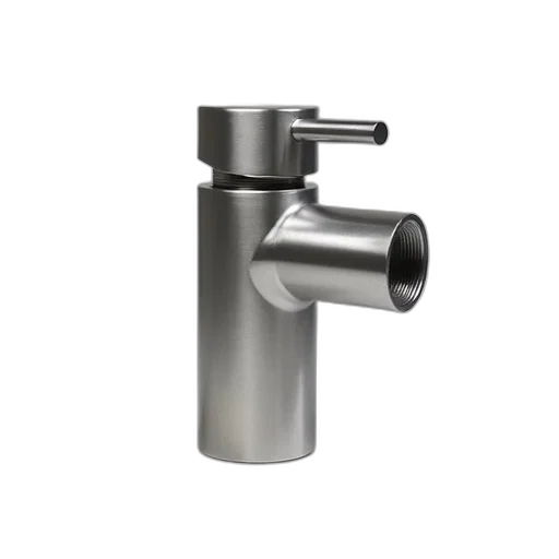 3d render, stainless, steel, pipe transparent PNG cut-out